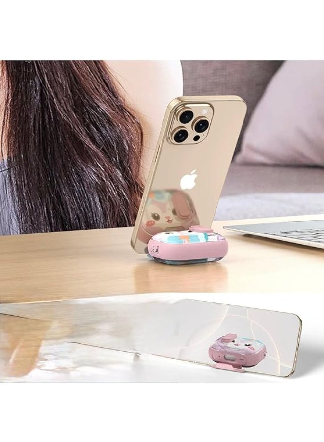 Cute Latch Painted All-inclusive Case For AirPods Pro 2 2025 Cover with Switch Safety Lock+Bottom Stand Bracket (cute cat, AirPods Pro 2) - Image 5